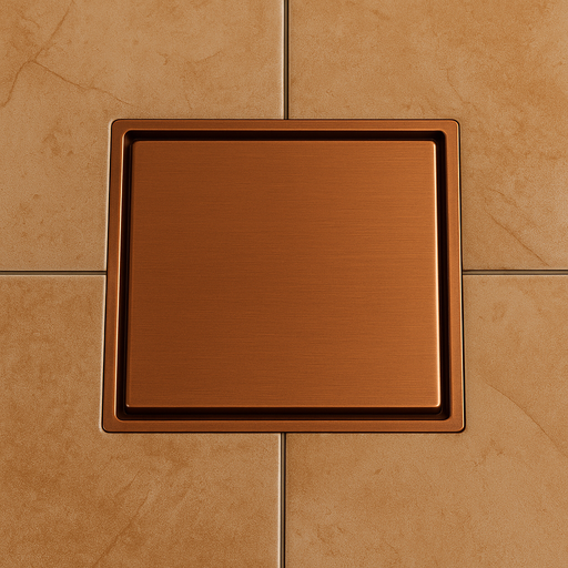6x6 Copper Touch Tile Drain